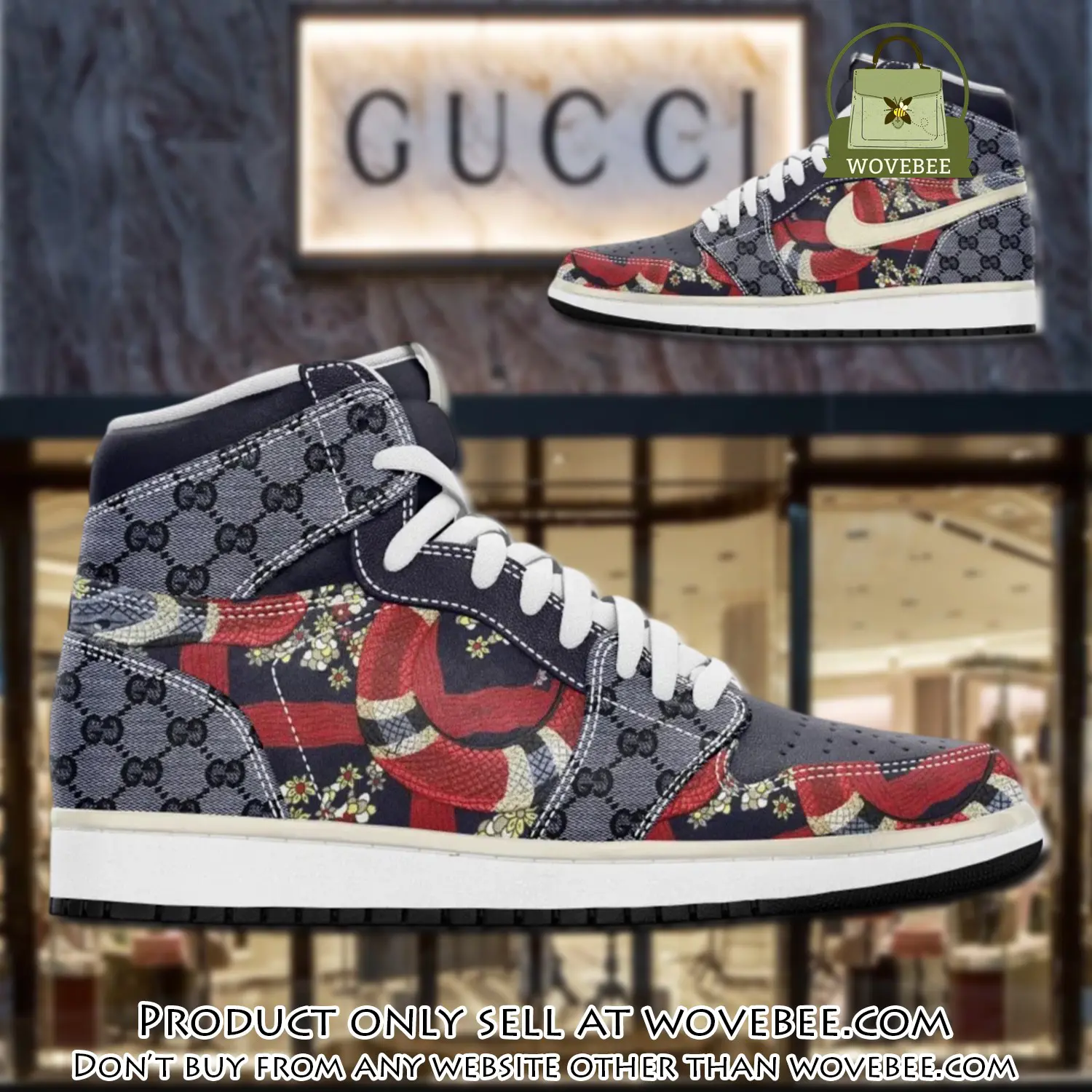 Gucci snake grey mouse luxury brand high air jordan sneaker shoes wvb4319810